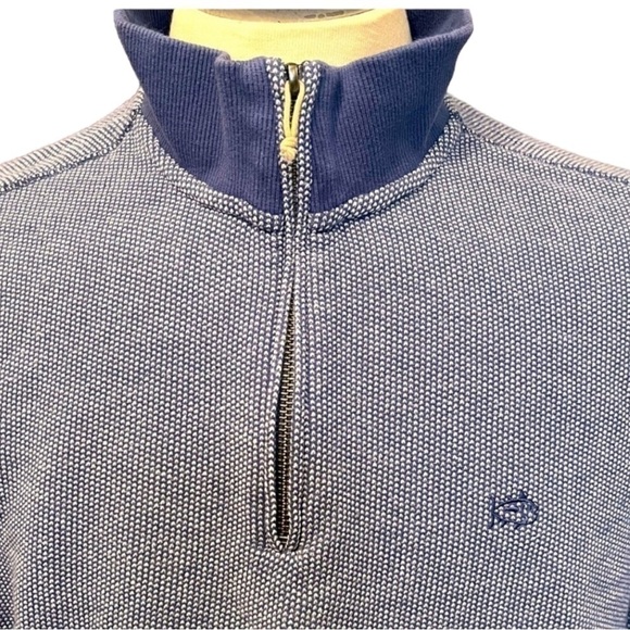 SOUTHERN Tide Blue Quarter Zip Pull Over - Picture 4 of 12